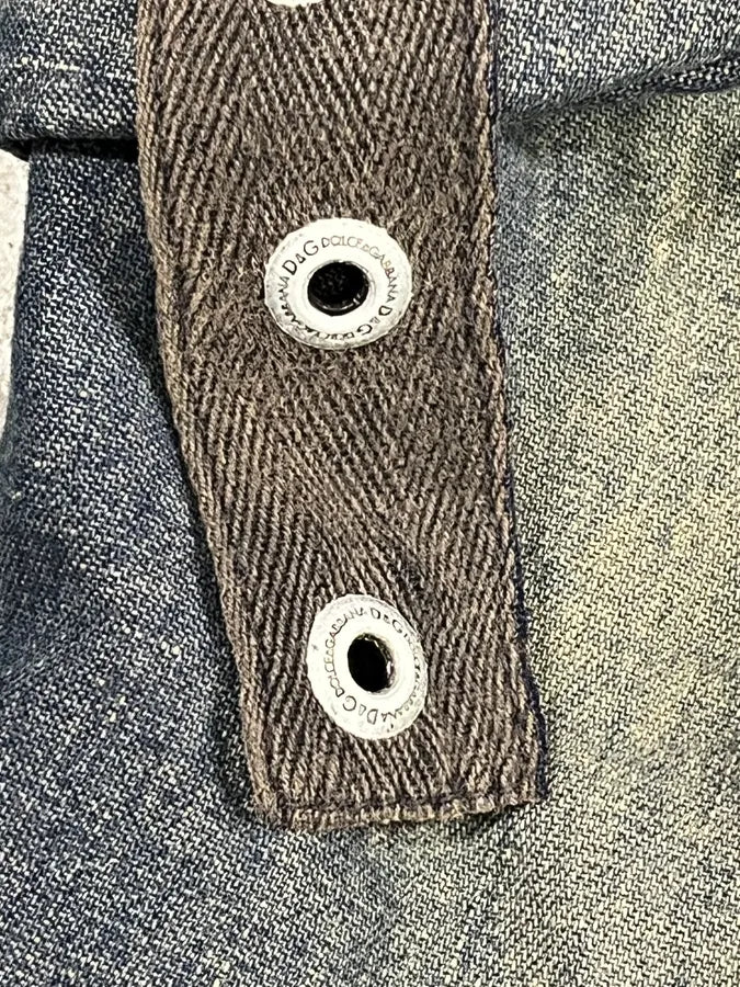 SS2004 Dolce & Gabbana Cargo Parachute Denim Shorts kMAYlIa 9