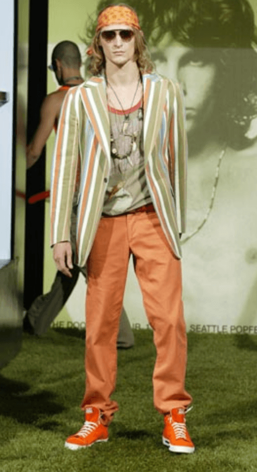 SS2004 Dolce & Gabbana Distressed Orange Denim Jeans XoumsnM 1