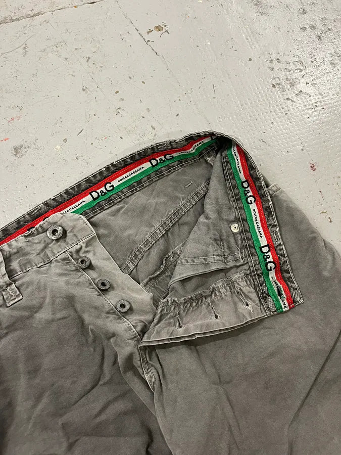 SS2004 Dolce & Gabbana Faded Grey Cozy Pants asvKwvC 11