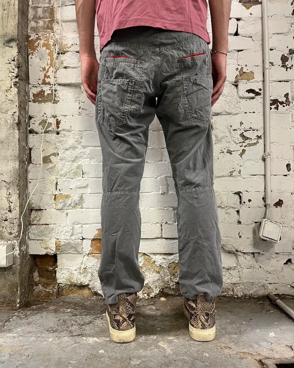 SS2004 Dolce & Gabbana Faded Grey Cozy Pants asvKwvC 3