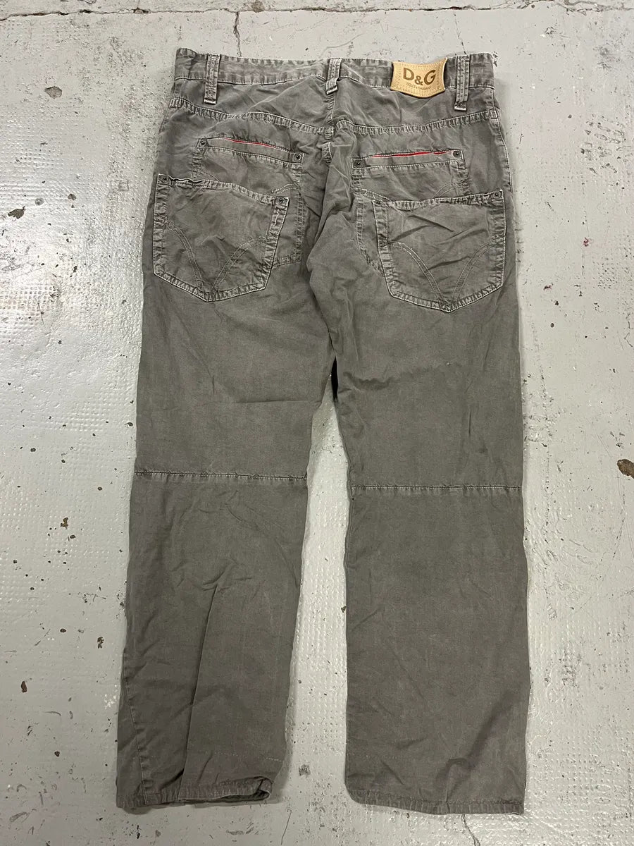 SS2004 Dolce & Gabbana Faded Grey Cozy Pants asvKwvC 7