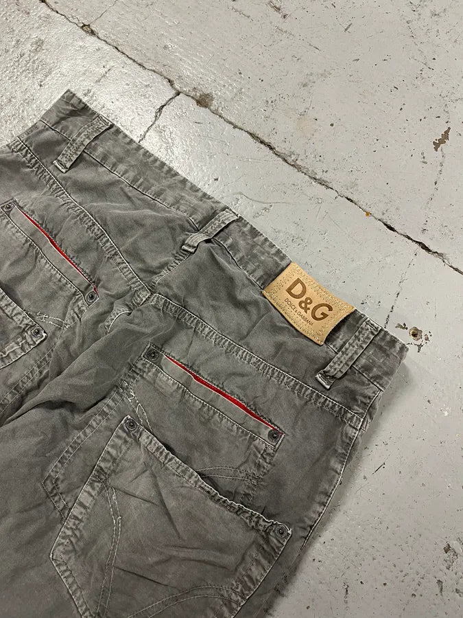 SS2004 Dolce & Gabbana Faded Grey Cozy Pants asvKwvC 8