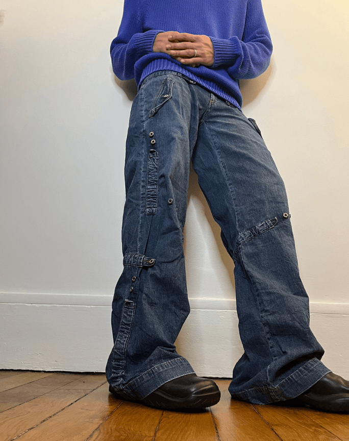 SS2004 Dolce & Gabbana Flared Denim Pants XQkxcYe 3