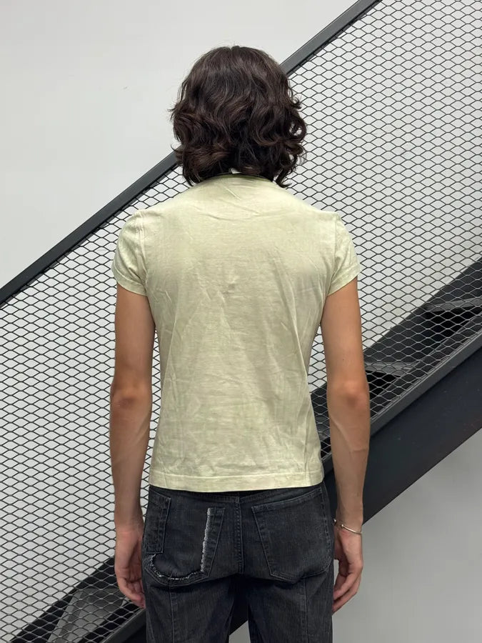 SS2004 Dolce & Gabbana Green & Yellow Human T-shirt  VfRuzld 3