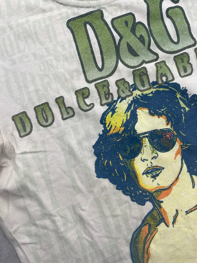 SS2004 Dolce & Gabbana Green & Yellow Human T-shirt  VfRuzld 6