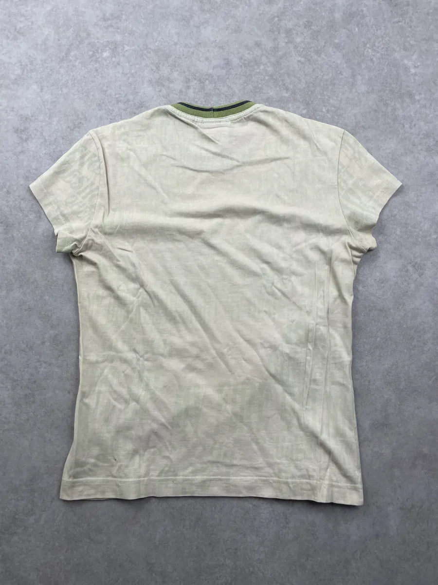 SS2004 Dolce & Gabbana Green & Yellow Human T-shirt  VfRuzld 9