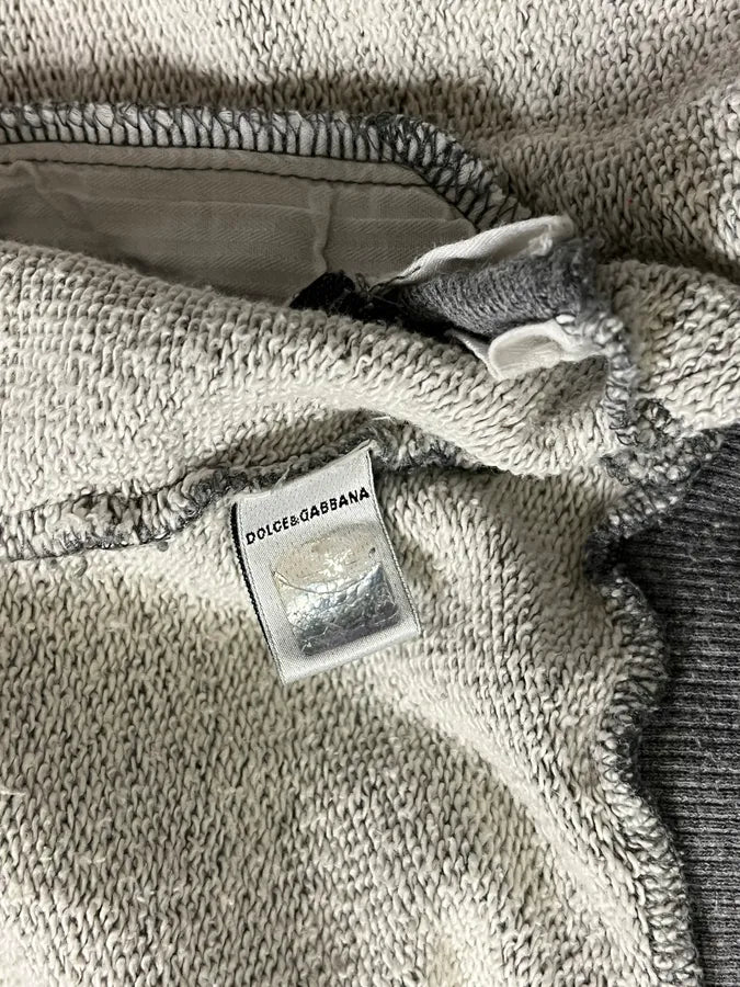 SS2004 Dolce & Gabbana Grey UK Zip-up Sweater NjMMFso 9