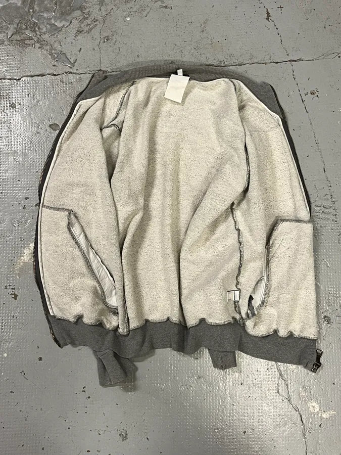 SS2004 Dolce & Gabbana Grey UK Zip-up Sweater NjMMFso 6