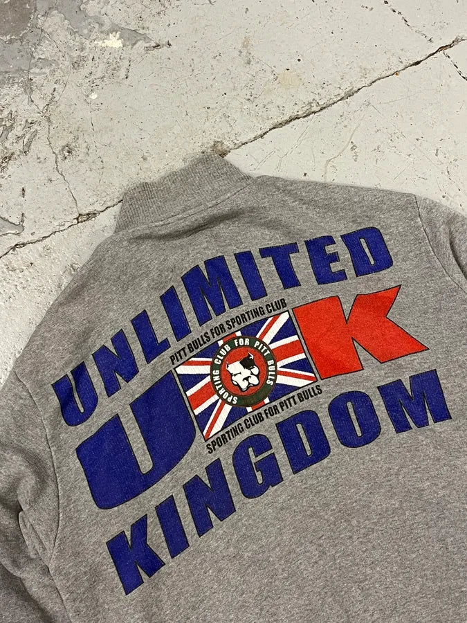 SS2004 Dolce & Gabbana Grey UK Zip-up Sweater NjMMFso 5