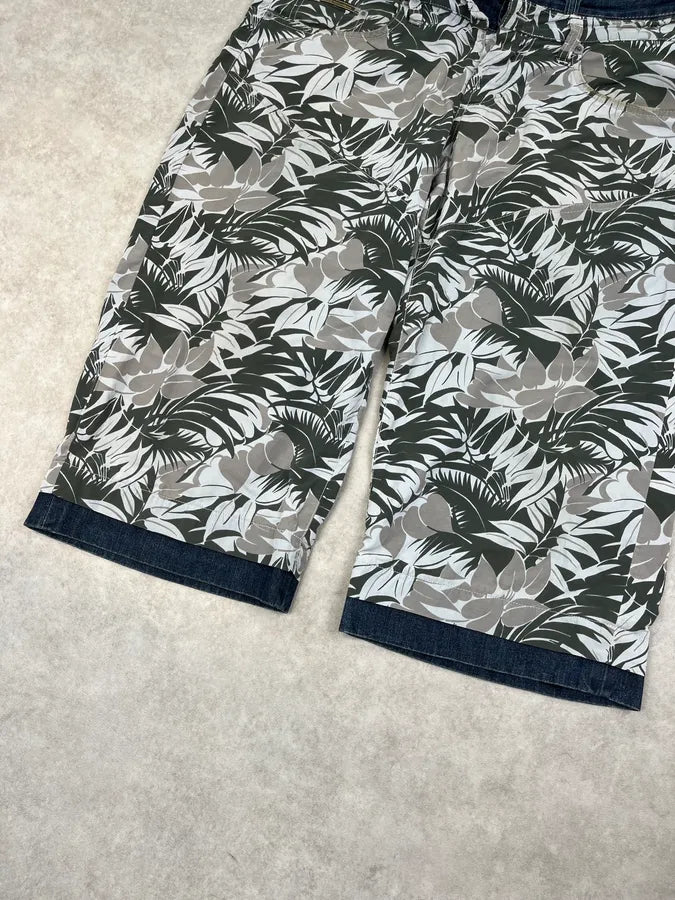 SS2004 Dolce & Gabbana Jungle Floral Hybrid Denim Shorts xWvyLmq 11