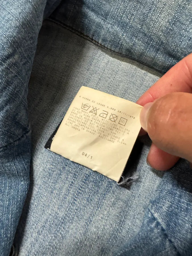 SS2004 Dolce & Gabbana Military Bondage Denim  Jacket dxAEEcr 6