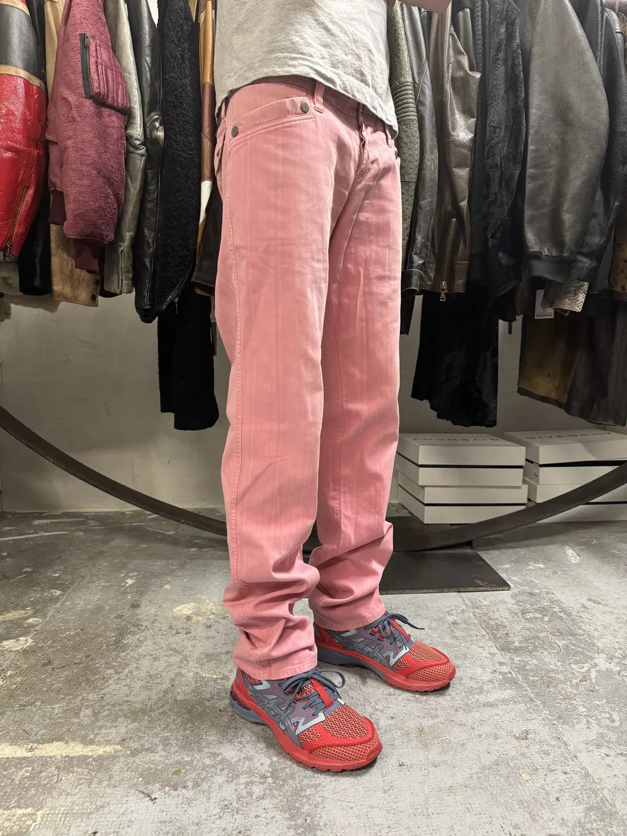 SS2004 Dolce & Gabbana Minimalist Pink Pants zBKVLNq 1