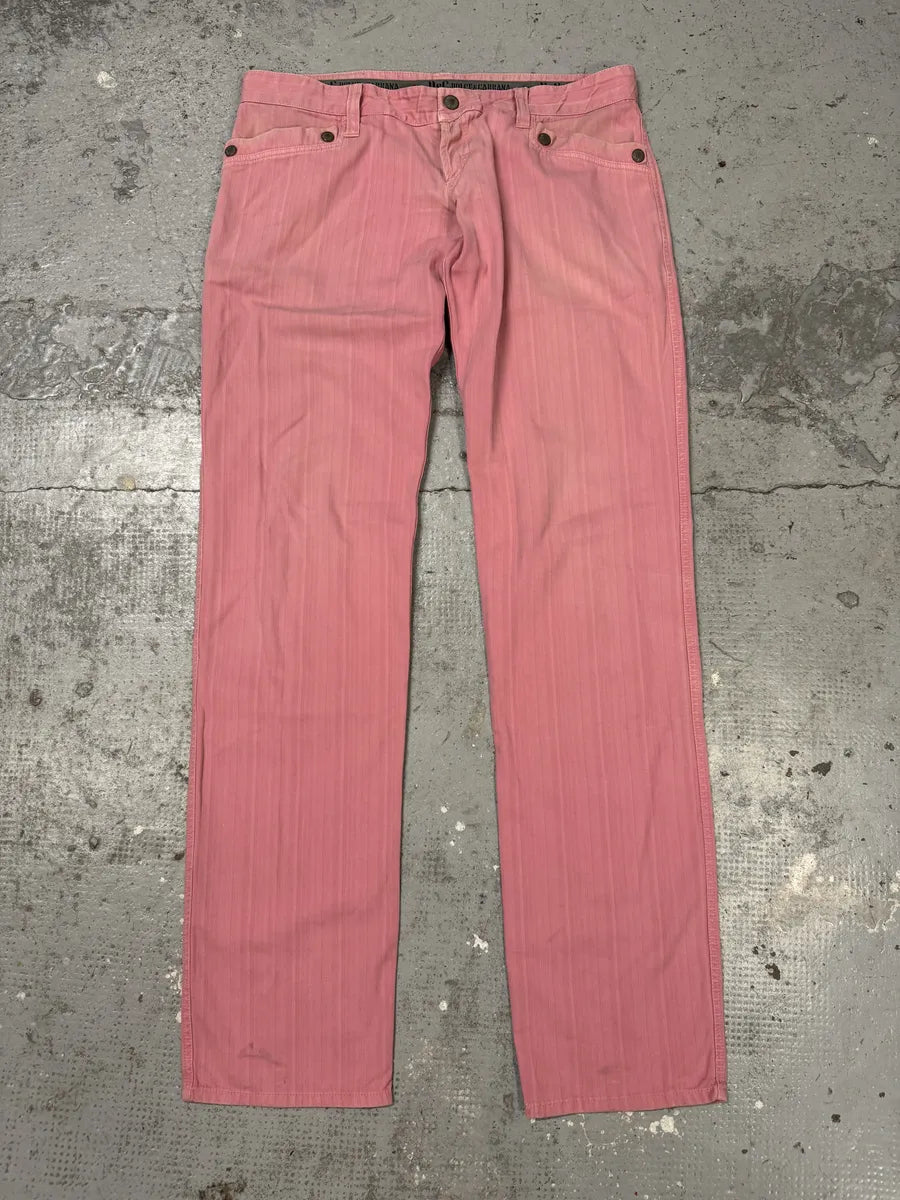 SS2004 Dolce & Gabbana Minimalist Pink Pants zBKVLNq 4