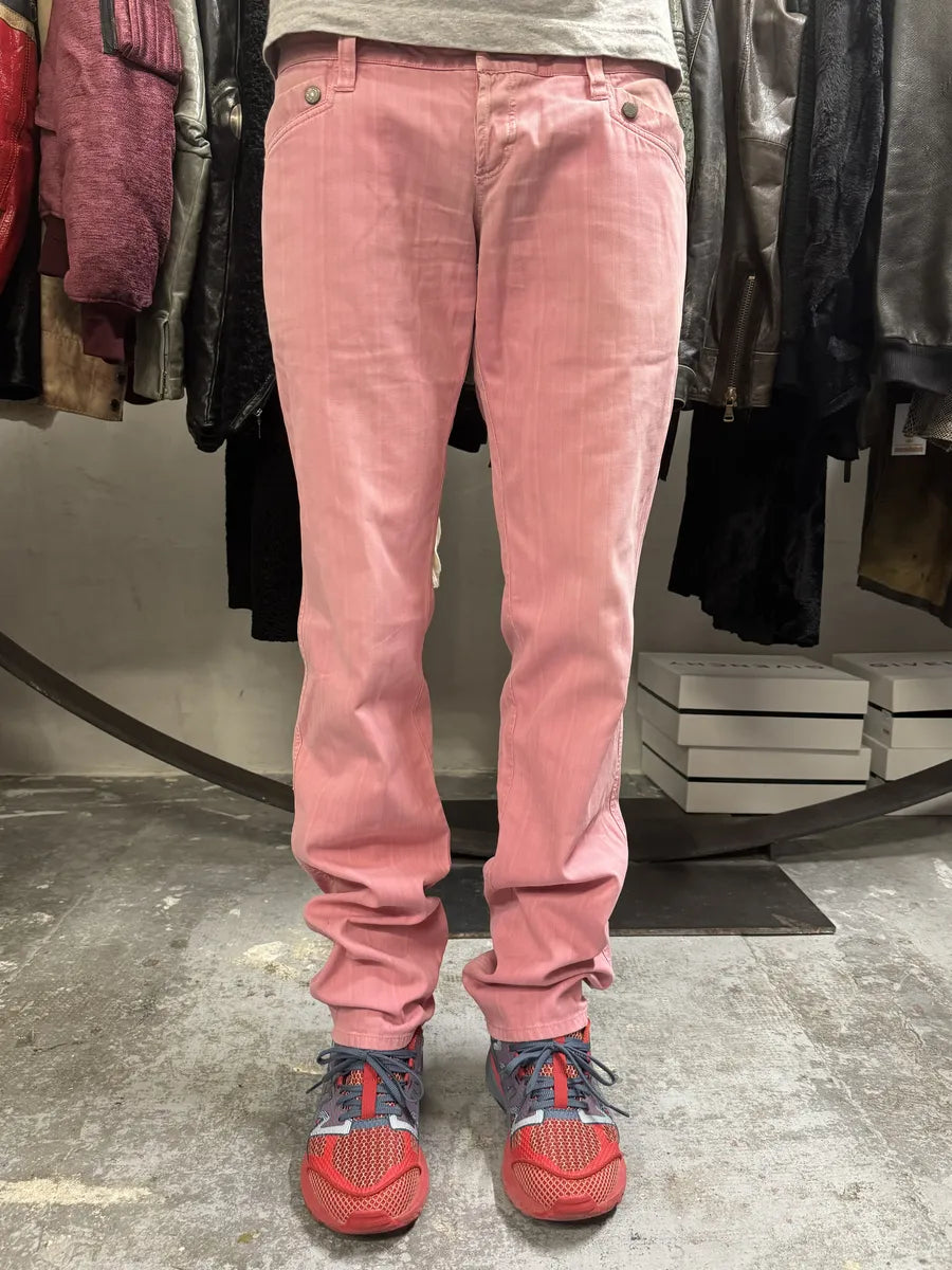 SS2004 Dolce & Gabbana Minimalist Pink Pants zBKVLNq 5