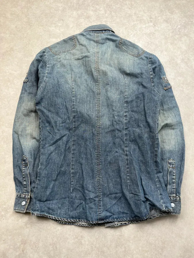 SS2004 Dolce & Gabbana Multi-Pocket Denim Light Jacket auZWeSi 7