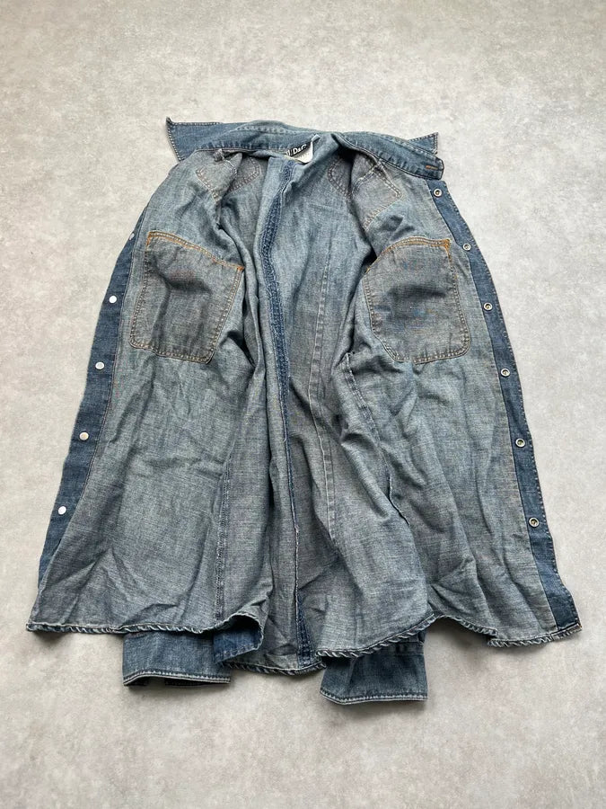SS2004 Dolce & Gabbana Multi-Pocket Denim Light Jacket auZWeSi 9