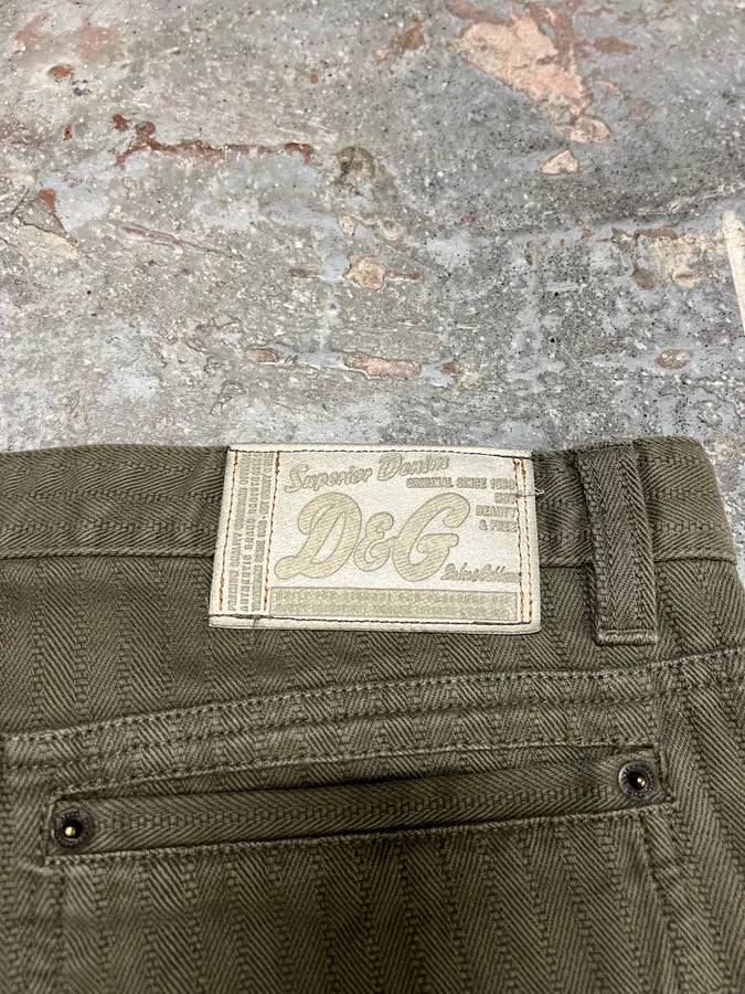 SS2004 Dolce & Gabbana Multi Zip Detachable Olive Utility Cargo Pants (48eu/us13.5) 3