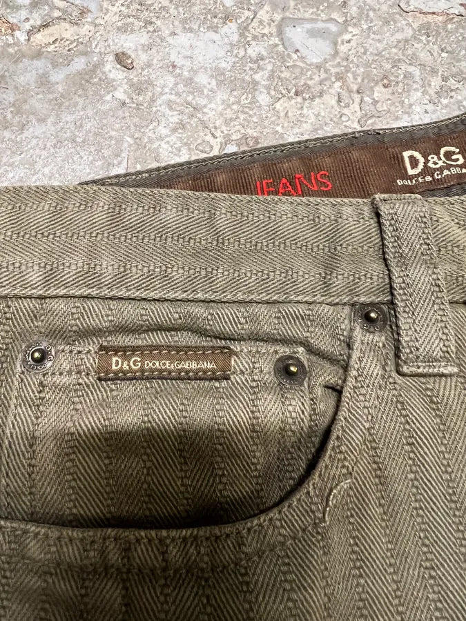 SS2004 Dolce & Gabbana Multi Zip Detachable Olive Utility Cargo Pants (48eu/us13.5) 4