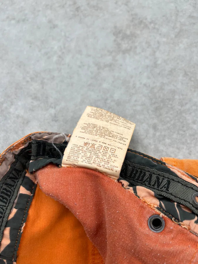 SS2004 Dolce & Gabbana Orange Cargo Parachute Shorts lKGBOHU 12