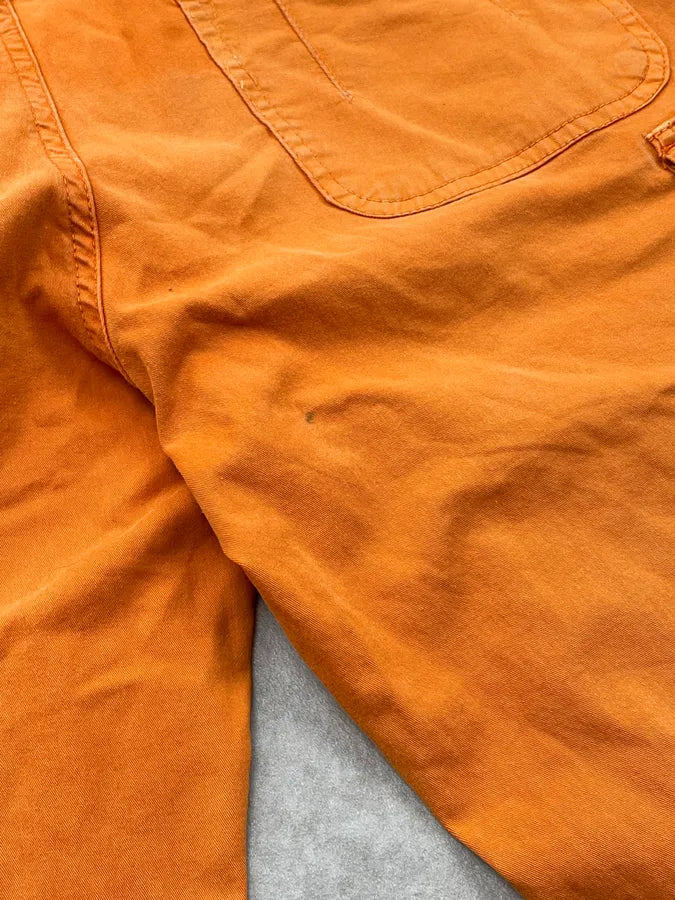 SS2004 Dolce & Gabbana Orange Cargo Parachute Shorts lKGBOHU 9