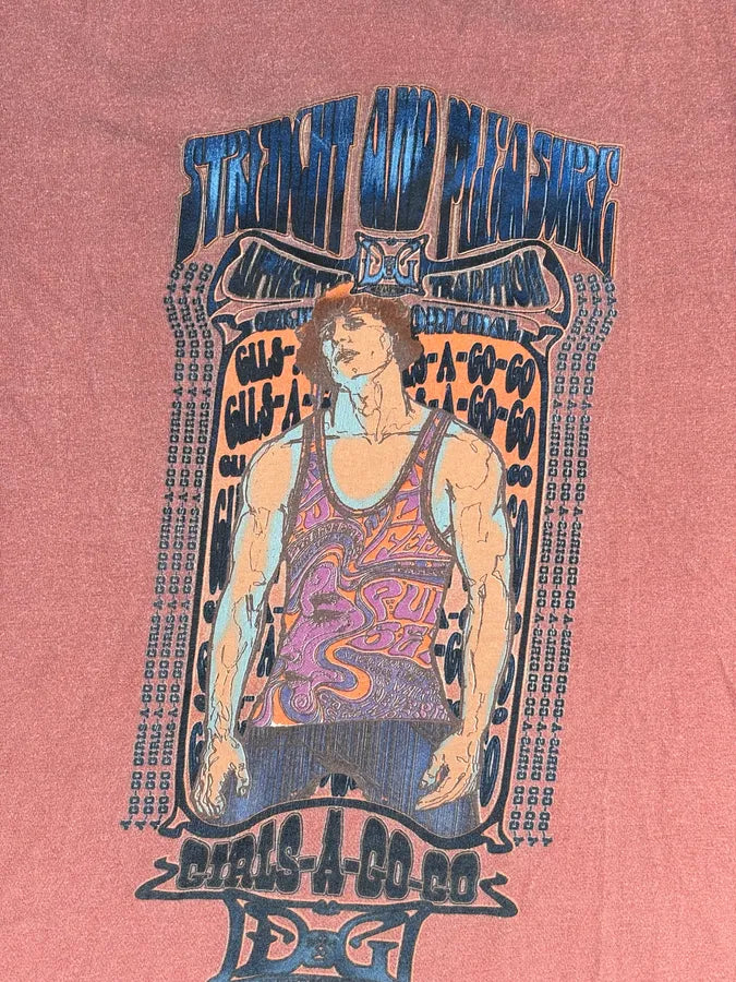 SS2004 Dolce & Gabbana Pink Cotton Strength and Pleasure Graphic T-Shirt RyyTeHQ 6