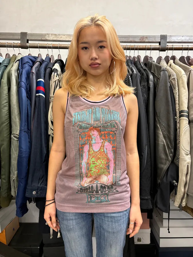 SS2004 Dolce & Gabbana Pink Cozy Tank Top zhFJzCp 1