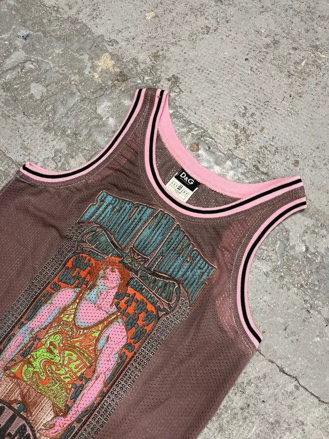 SS2004 Dolce & Gabbana Pink Cozy Tank Top zhFJzCp 3