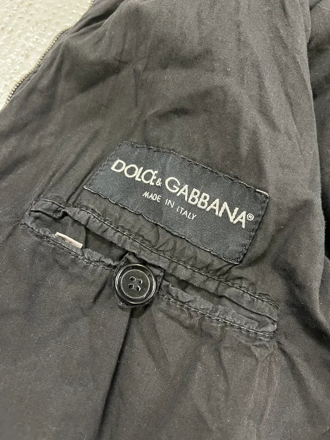SS2004 Dolce & Gabbana Spatial Black Lined Jacket jswtjkq 9