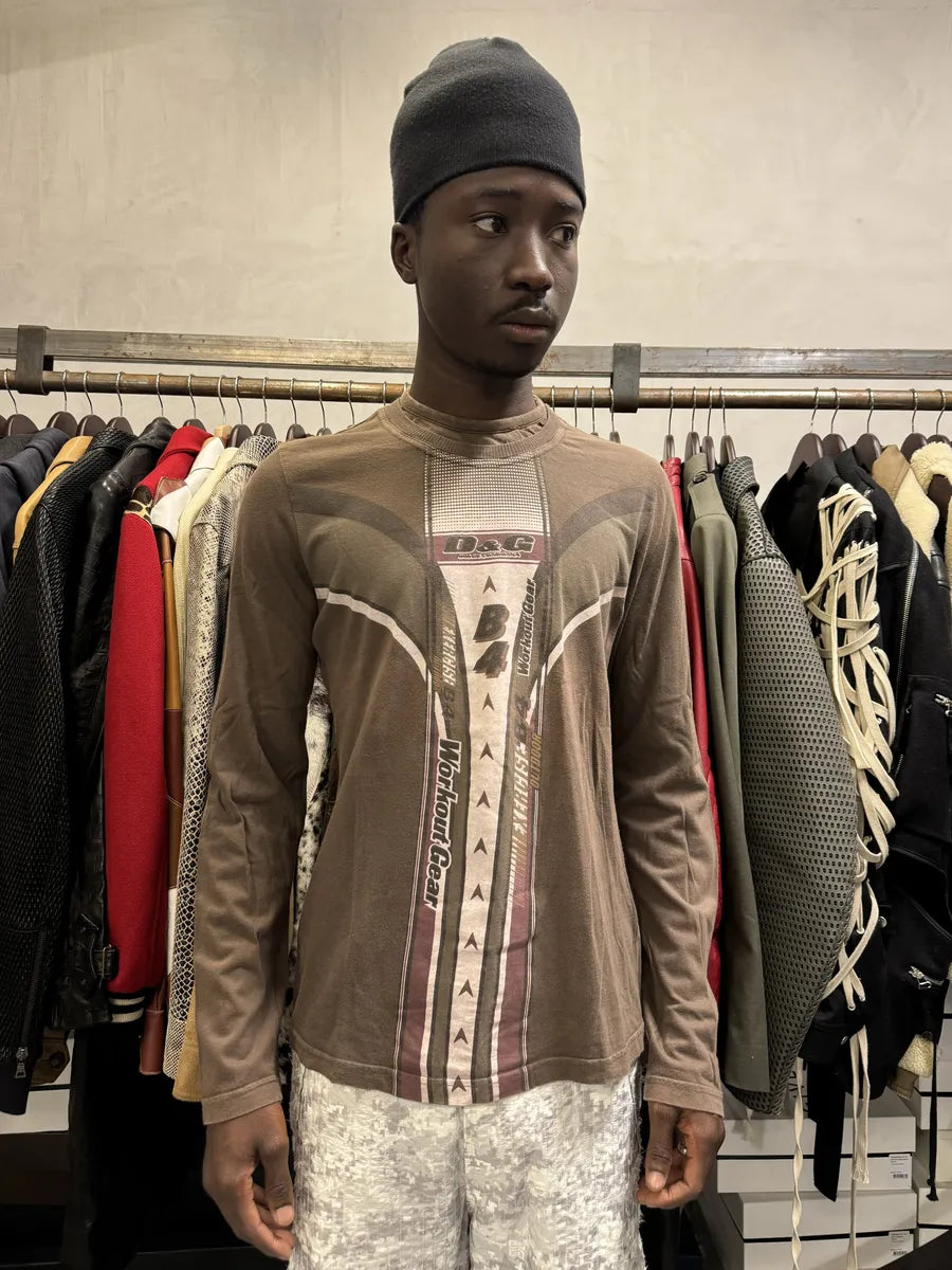 SS2004 Dolce & Gabbana Workout Brown Longsleeves CoeRhnC 0