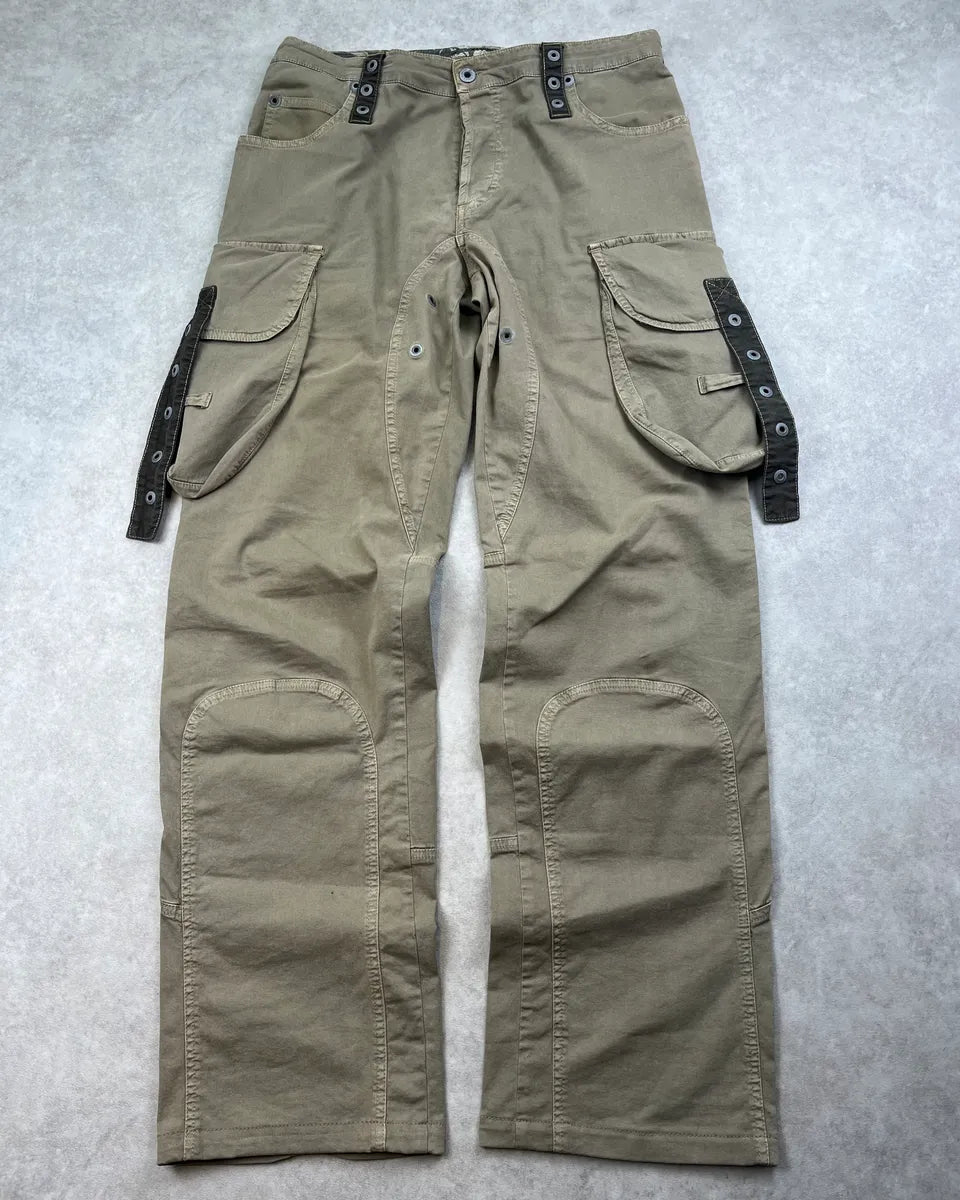 SS2004 Dolce & Gabbana Khaki Cargo Utility Pants JDABWgw 0