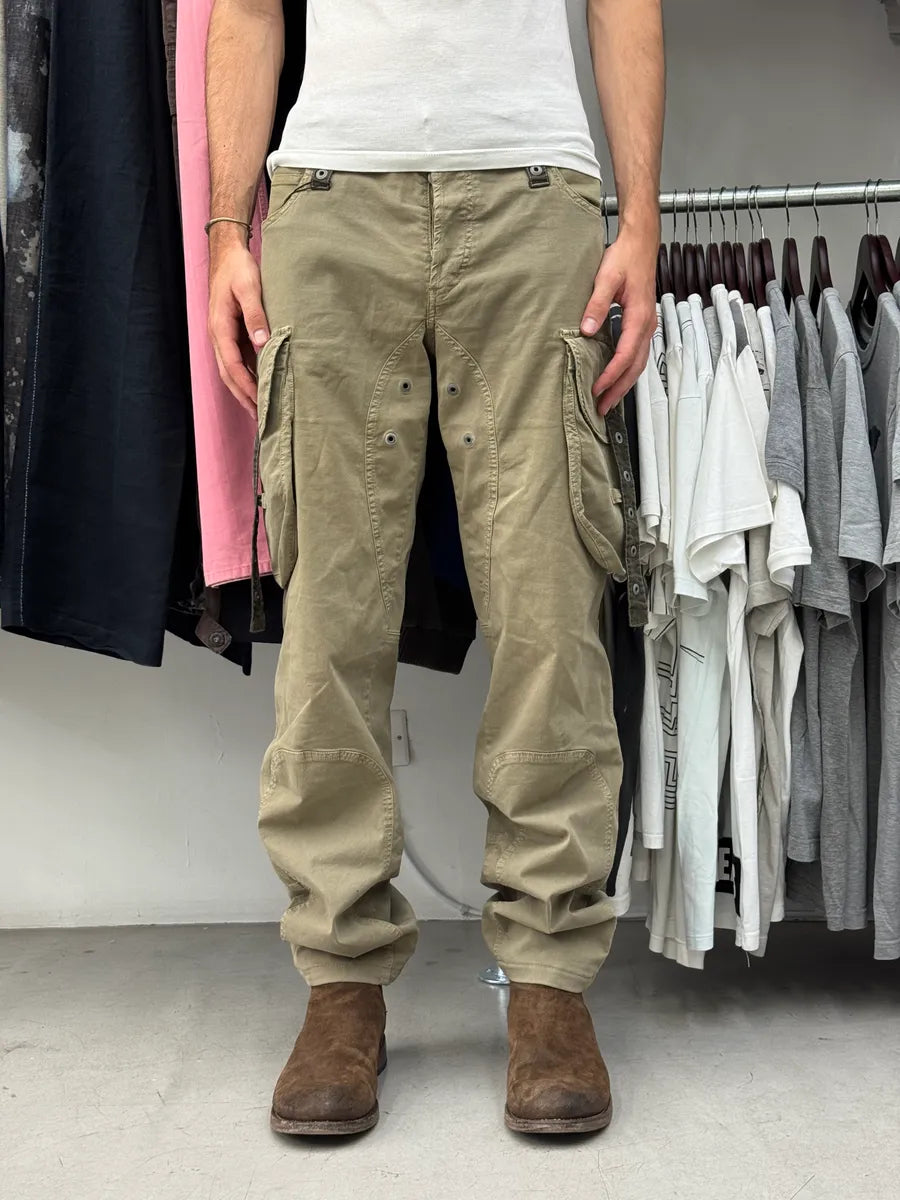 SS2004 Dolce & Gabbana Khaki Cargo Utility Pants JDABWgw 1