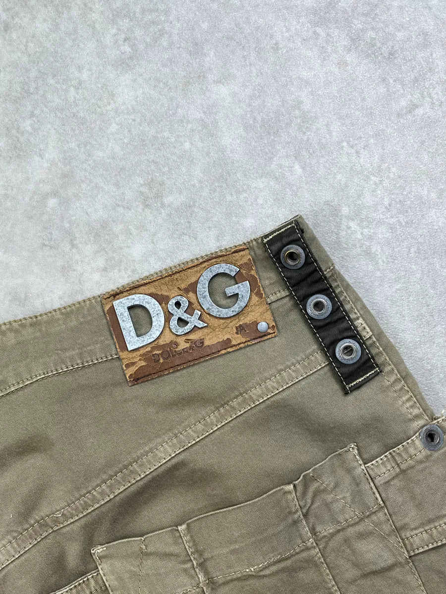 SS2004 Dolce & Gabbana Khaki Cargo Utility Pants JDABWgw 11
