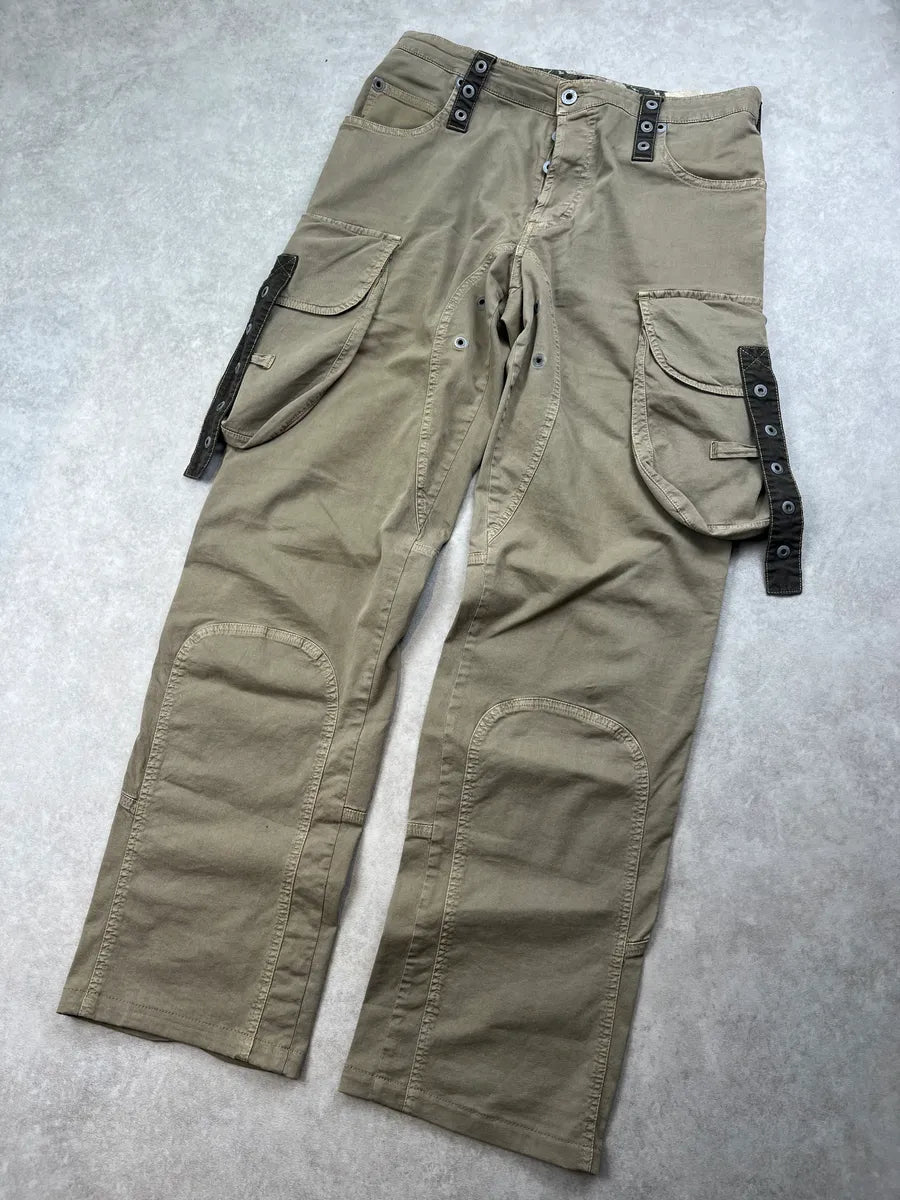 SS2004 Dolce & Gabbana Khaki Cargo Utility Pants JDABWgw 4