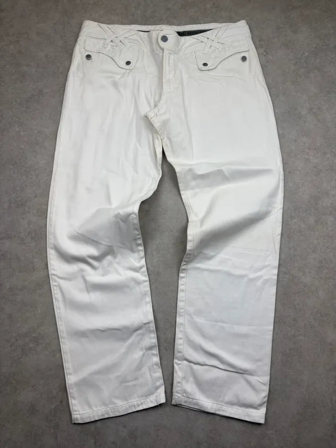 SS2004 Dolce Gabbana White Cozy Pants  lBUZEwI 0