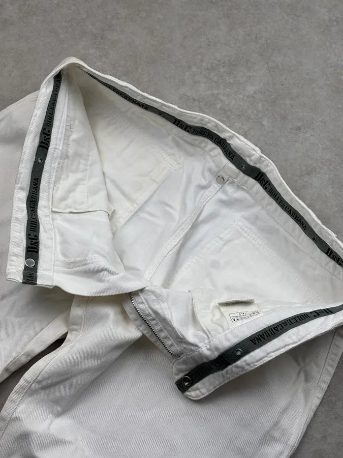 SS2004 Dolce Gabbana White Cozy Pants  lBUZEwI 10