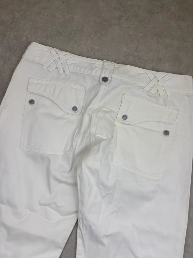 SS2004 Dolce Gabbana White Cozy Pants  lBUZEwI 6