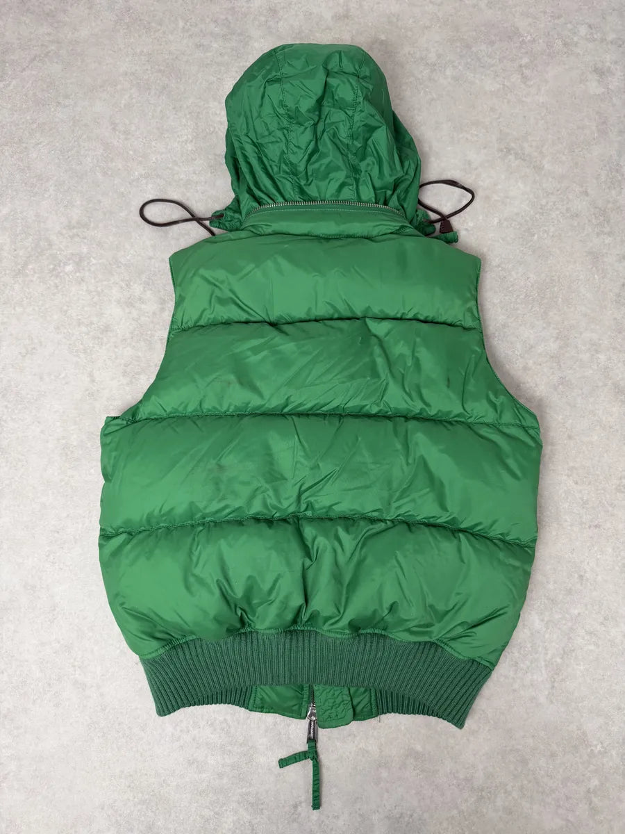 SS2004 Dsquared2 Canadian Green Puffer Vest Jacket HsiCbwA 1