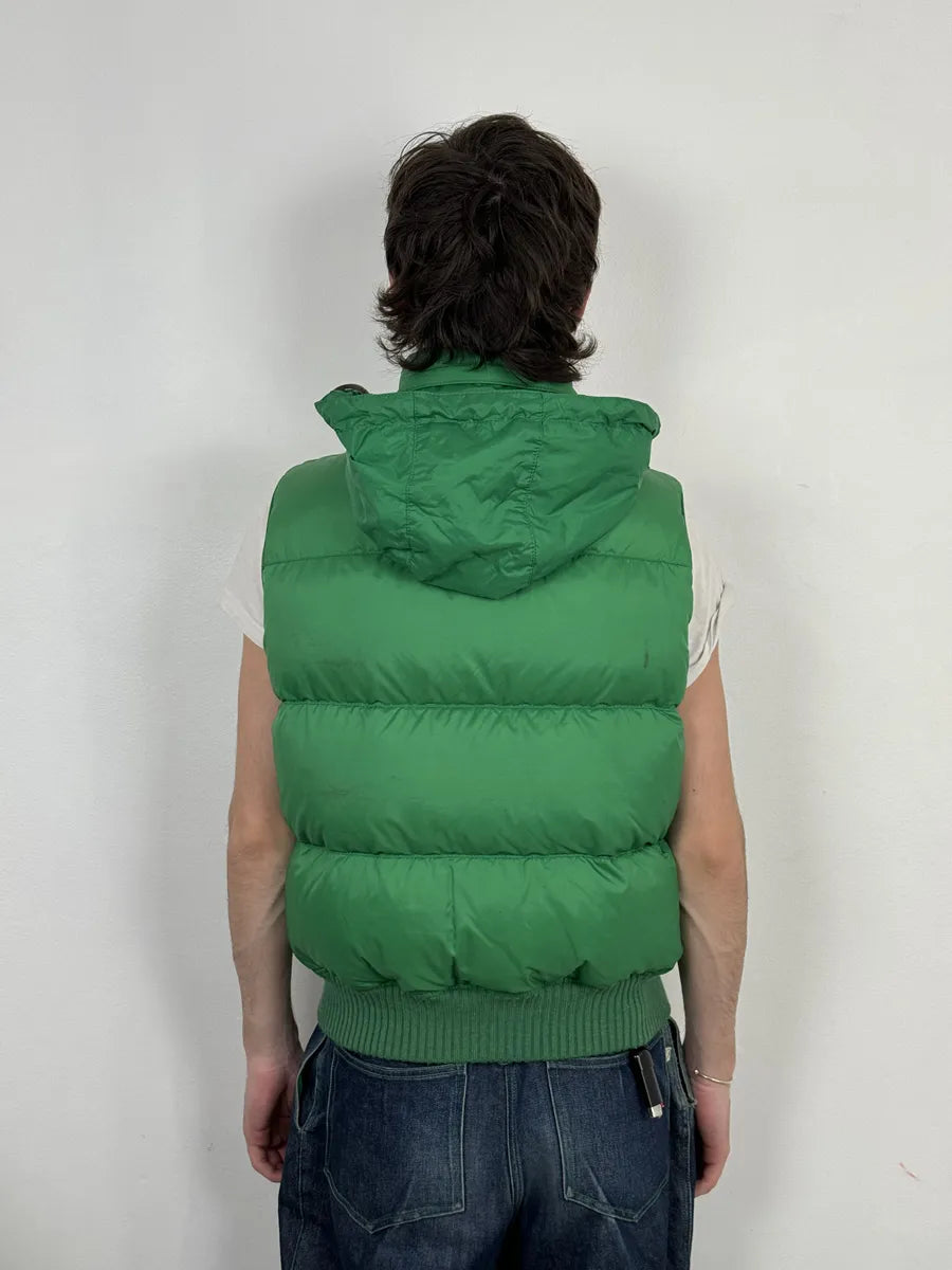 SS2004 Dsquared2 Canadian Green Puffer Vest Jacket HsiCbwA 3