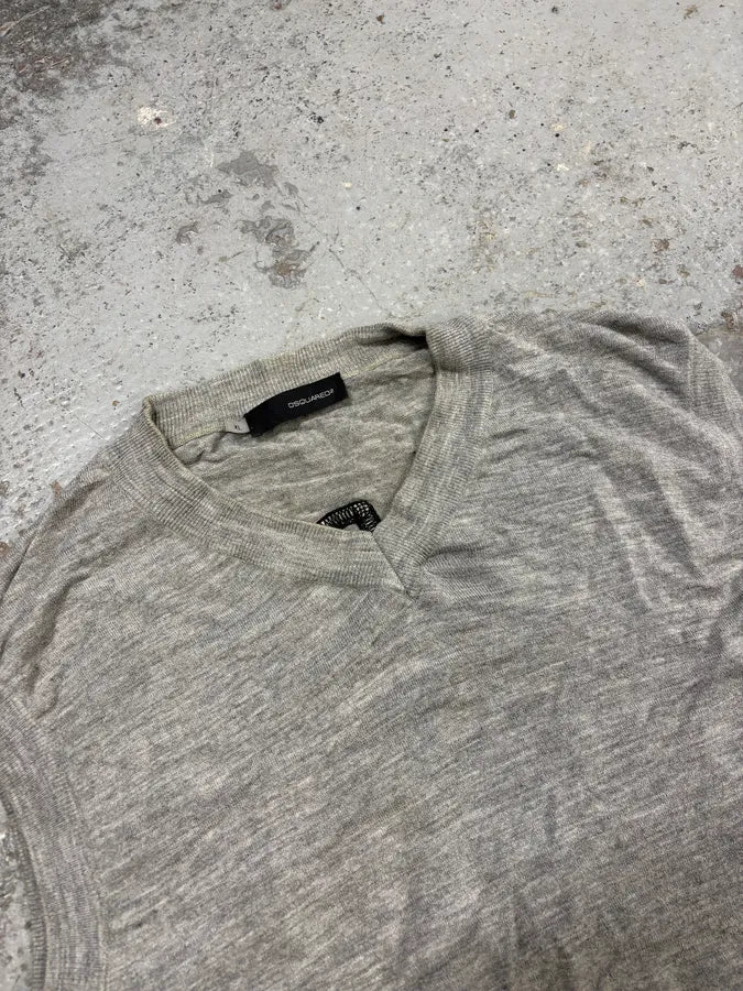 SS2004 Dsquared2 Grey Rebel Classy Sleeveless Sweater fBcsccJ 4