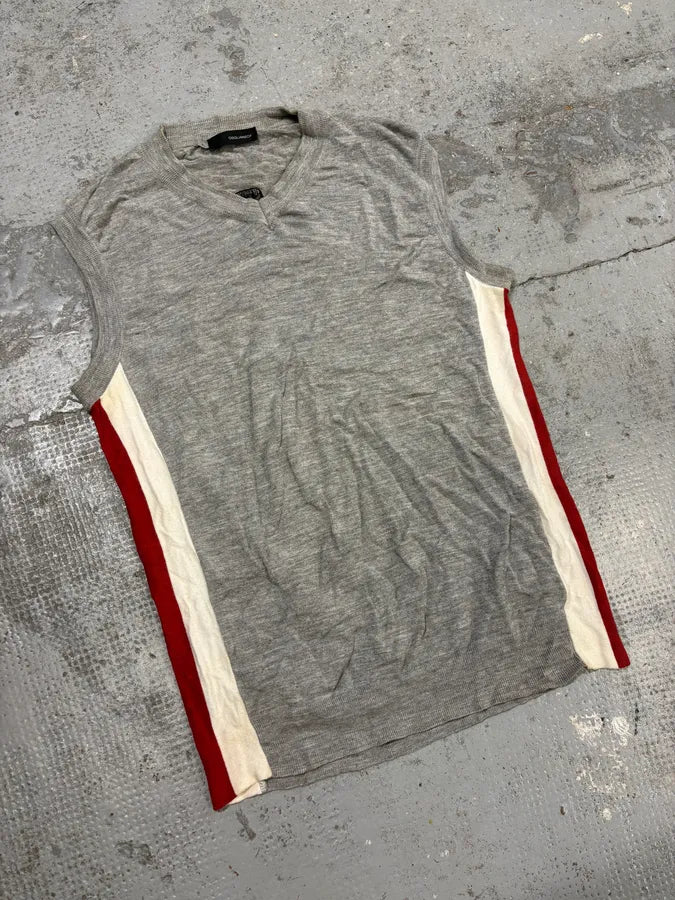 SS2004 Dsquared2 Grey Rebel Classy Sleeveless Sweater fBcsccJ 3