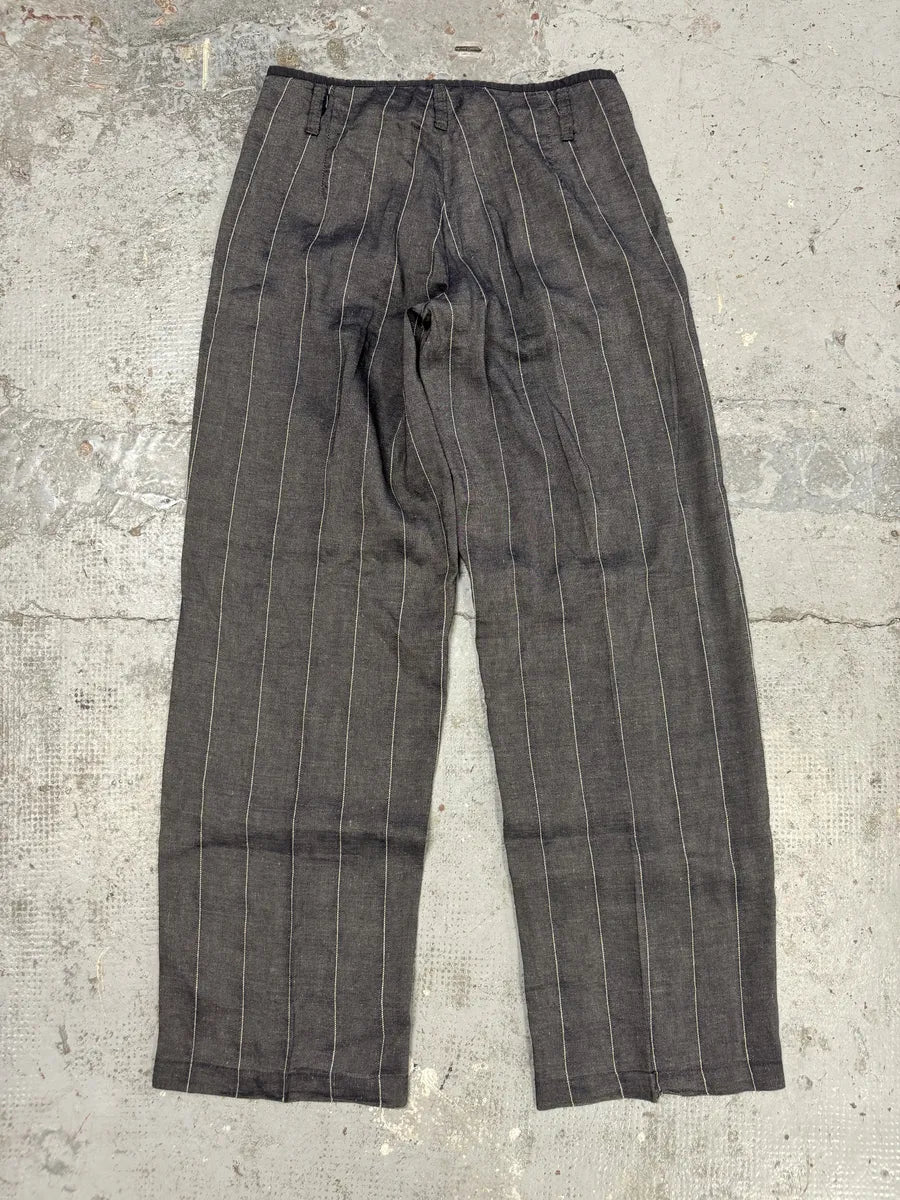SS2004 Emporio Armani Grey Striped Cozy Pants  UNUoisV 4