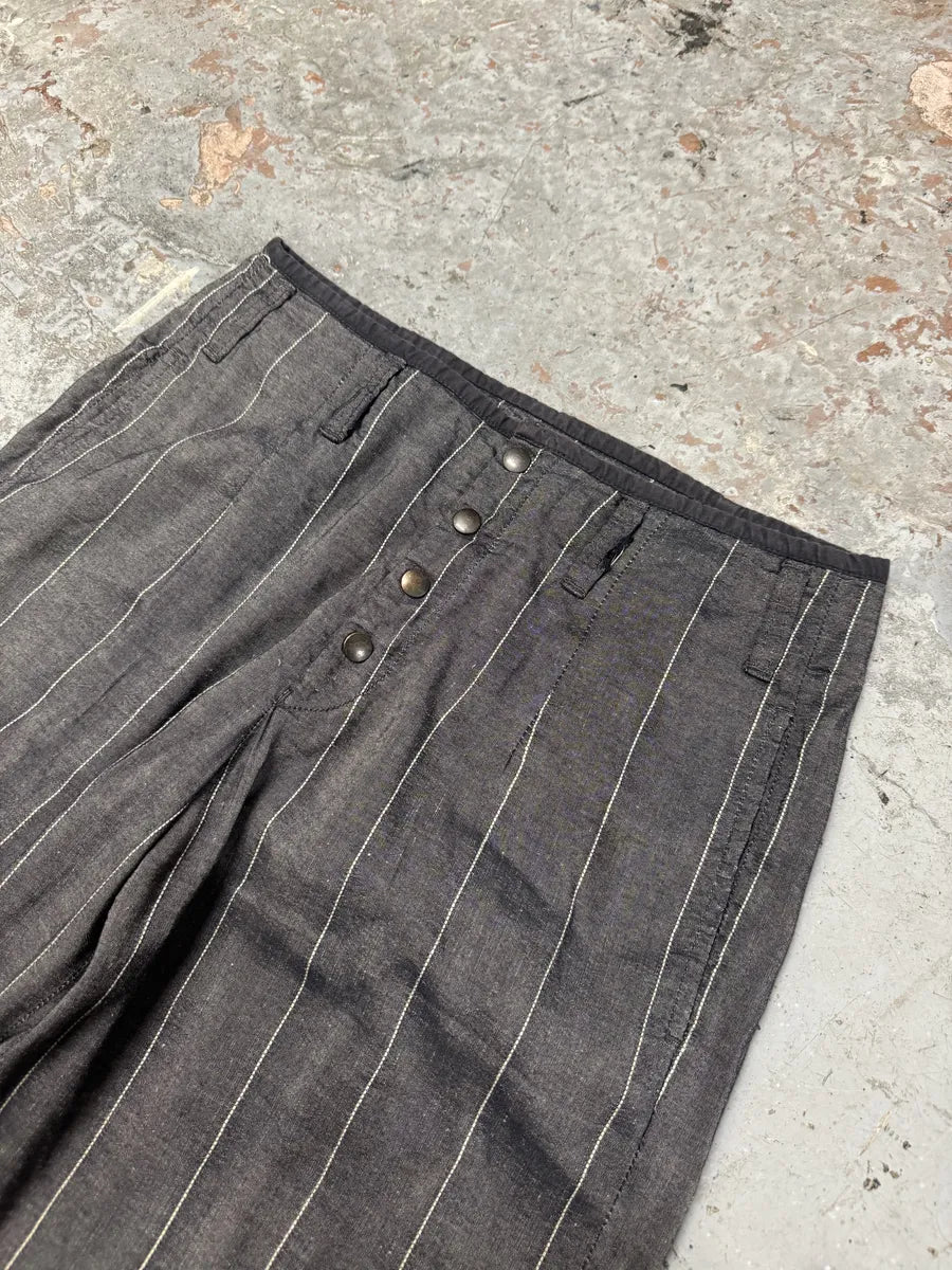 SS2004 Emporio Armani Grey Striped Cozy Pants  UNUoisV 6
