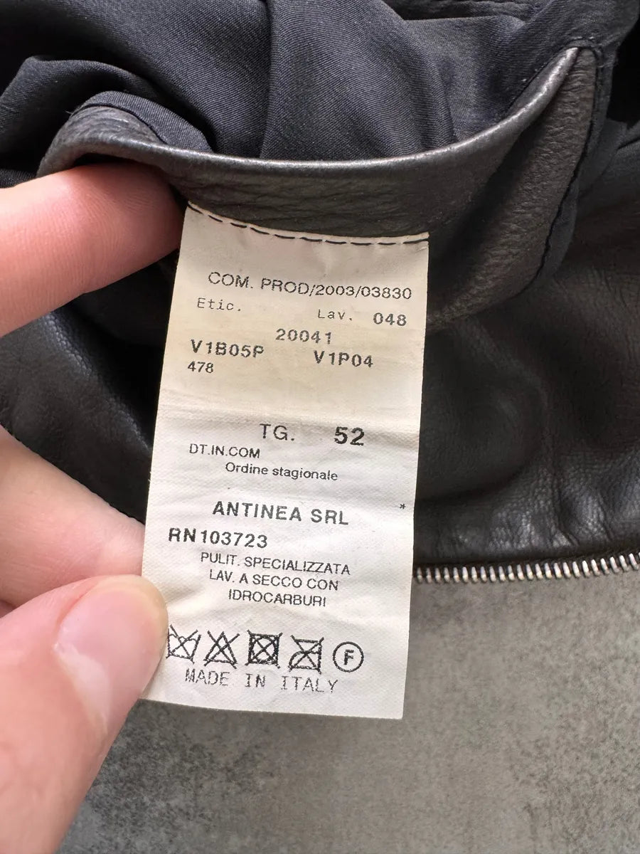 SS2004 Emporio Armani Symmetry Leather Jacket RGXCqSL 4