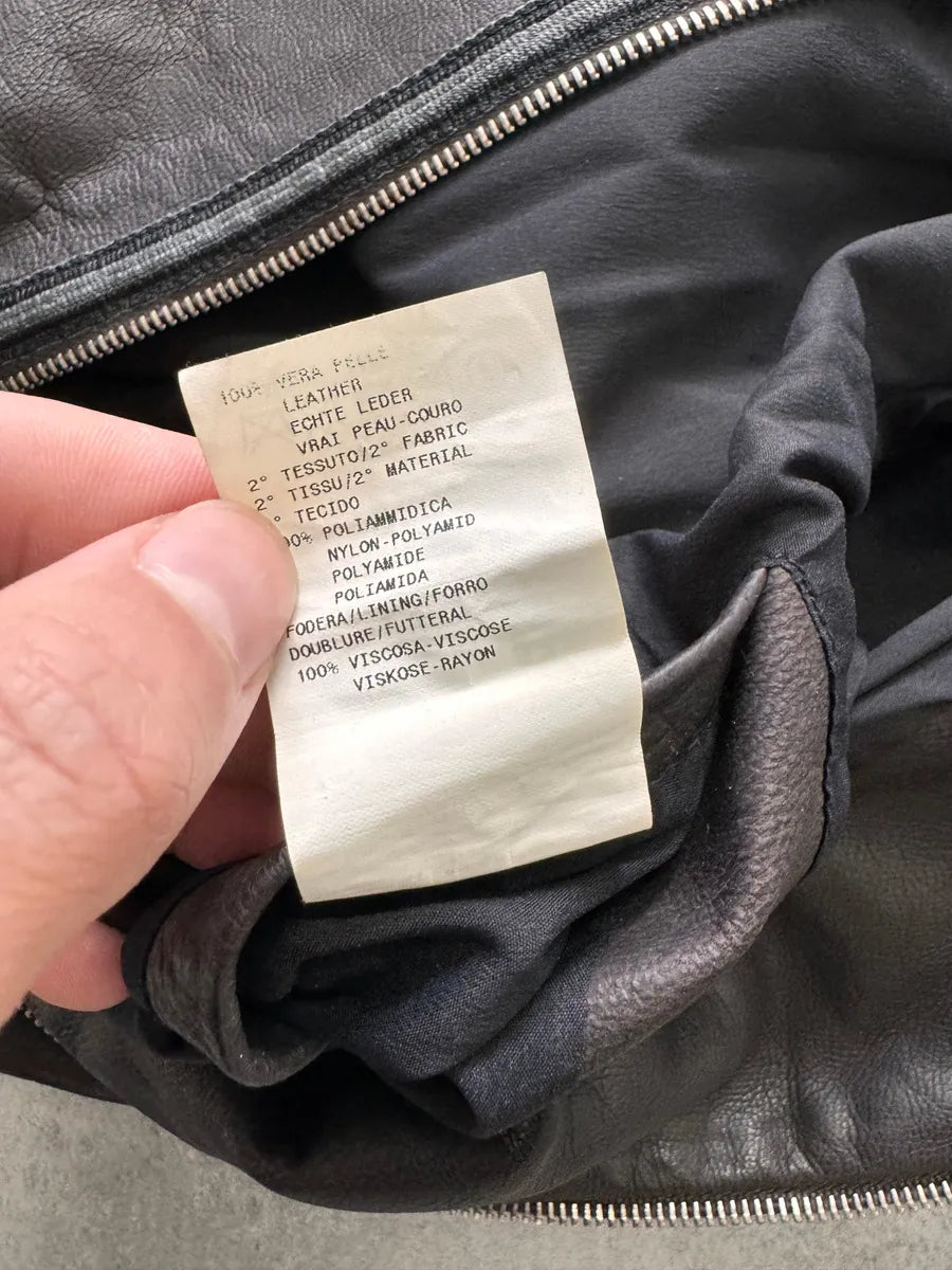 SS2004 Emporio Armani Symmetry Leather Jacket – Dolce Vita Hub