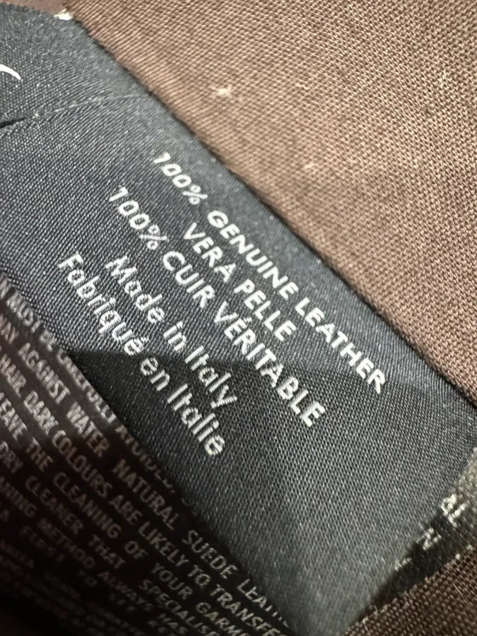 SS2004 Gucci Asymmetrical Multi Zips Biker Beige Suede Leather Jacket hMjhUeg 11