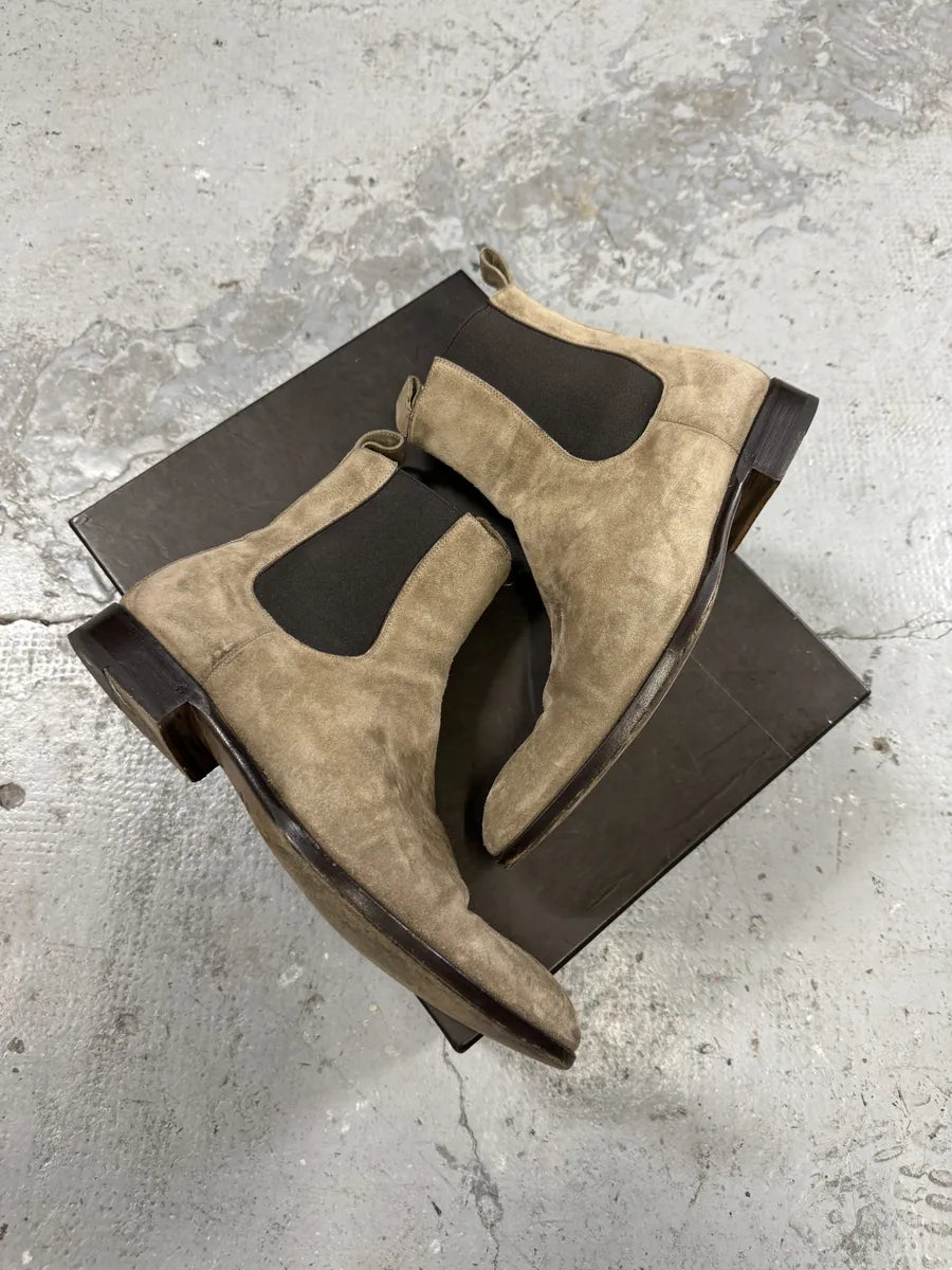 SS2004 Gucci Beige Suede Ankle Boots (41.5eu/us8) cRGPbzy 2