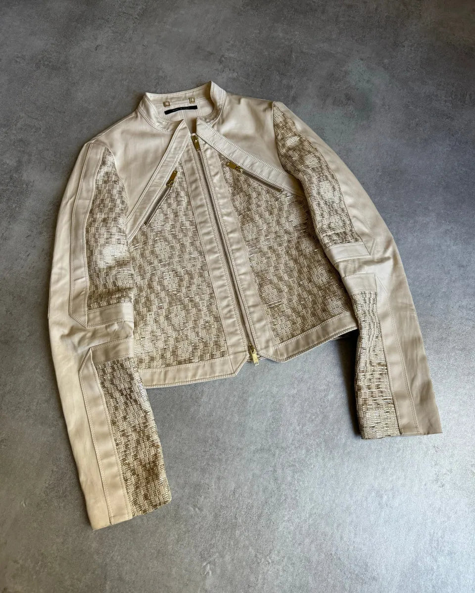 SS2004 Gucci by Tom Ford Beige Nude Gabardine Jacket LOnqsMC 2