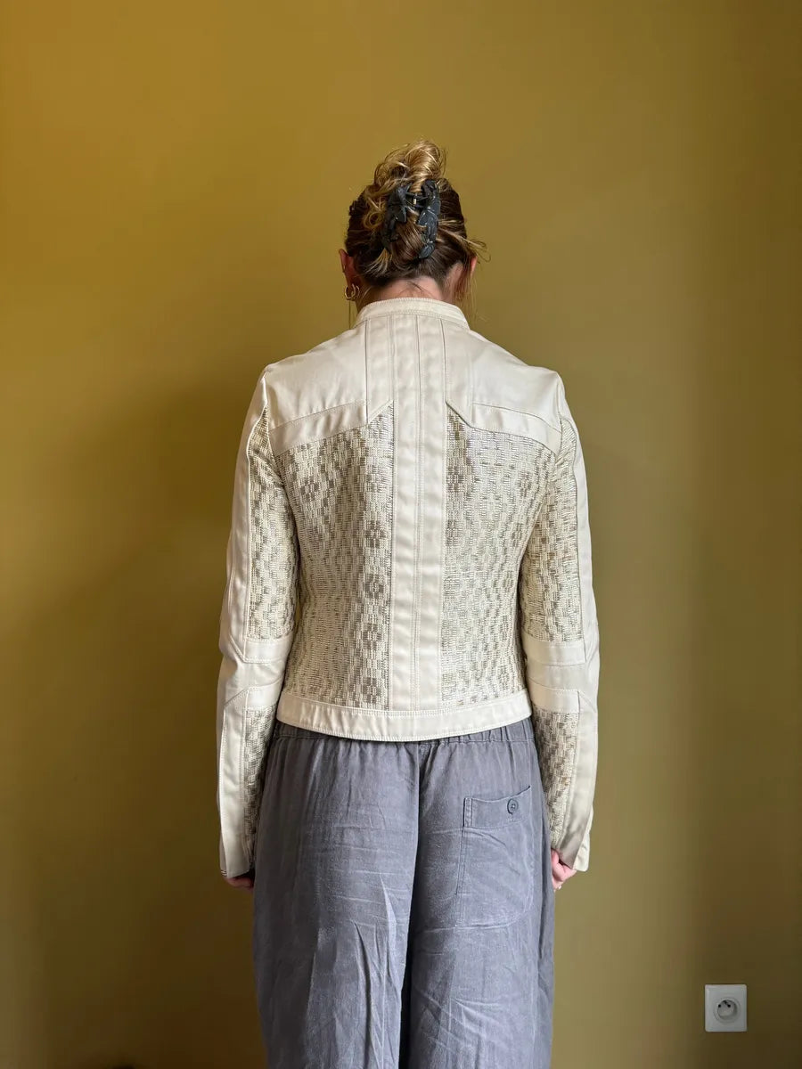 SS2004 Gucci by Tom Ford Beige Nude Gabardine Jacket LOnqsMC 3