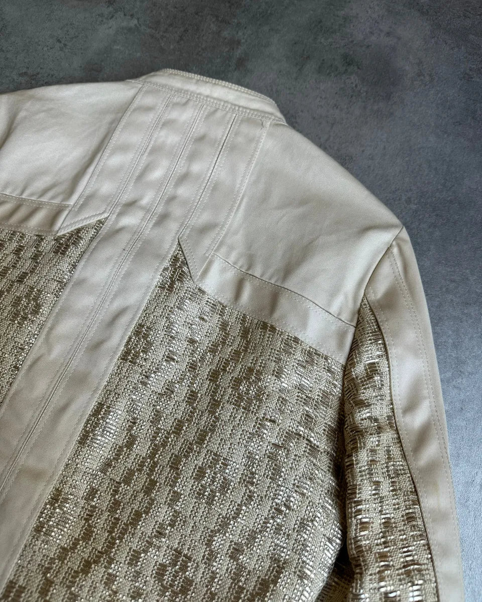 SS2004 Gucci by Tom Ford Beige Nude Gabardine Jacket LOnqsMC 7