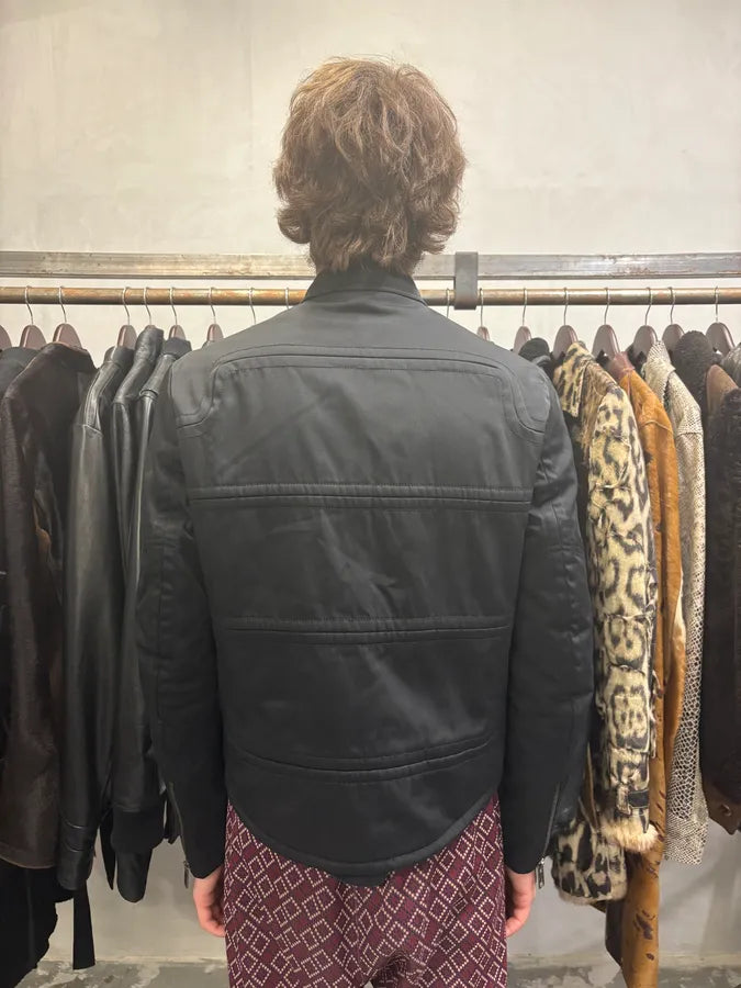 SS2004 Gucci by Tom Ford Black Structured Biker Jacket (M) hQZonnB 2